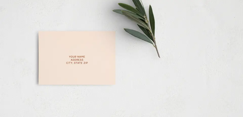 RSVP Postcard Mailing Side