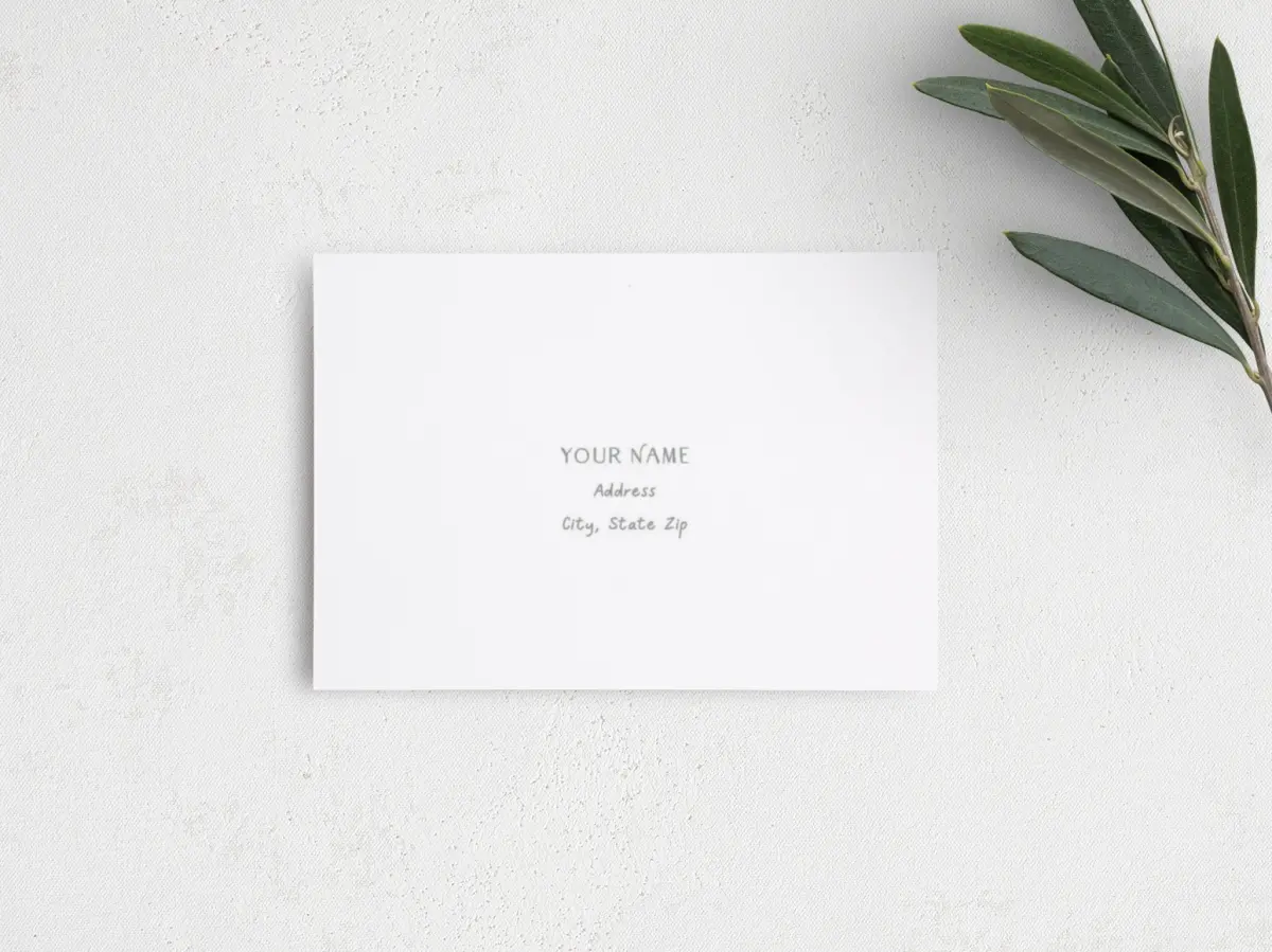 RSVP Postcard Mailing Side