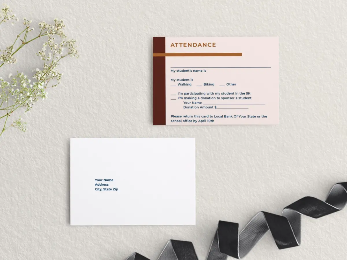 RSVP Postcard Mailing Side