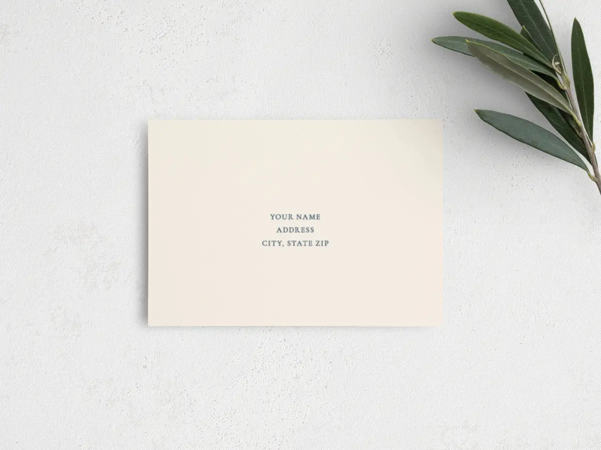 RSVP Postcard Mailing Side