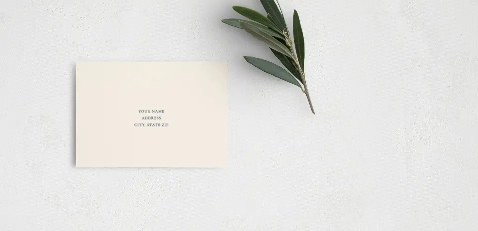 RSVP Postcard Mailing Side
