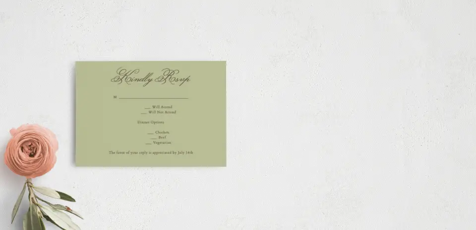 RSVP Postcard