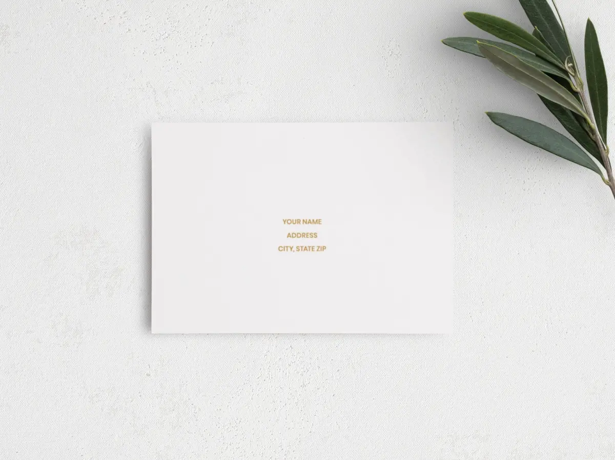 RSVP Postcard Mailing Side