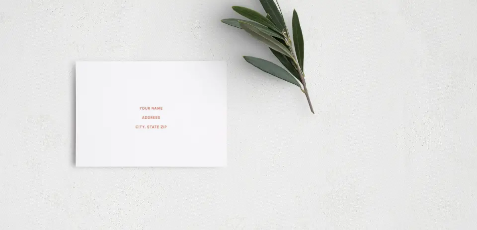RSVP Postcard Mailing Side