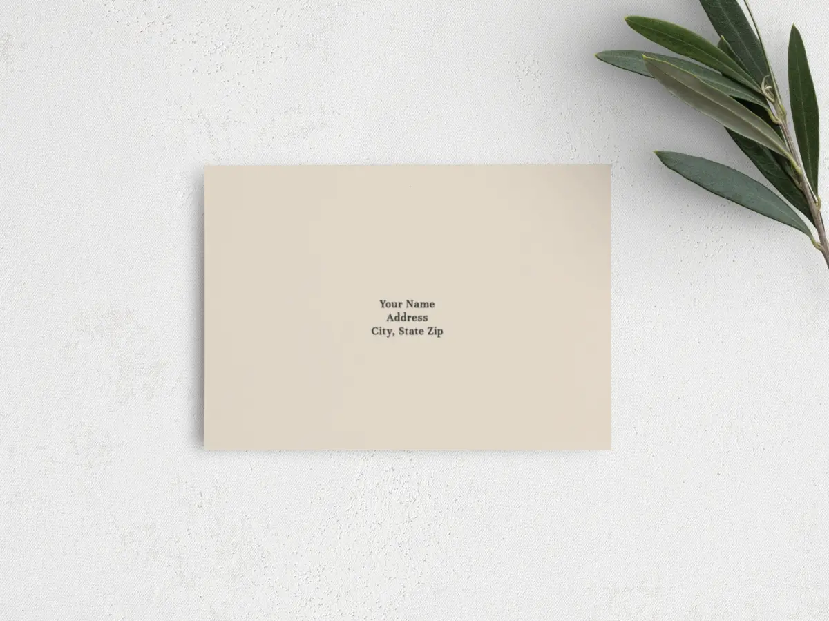 RSVP Postcard Mailing Side