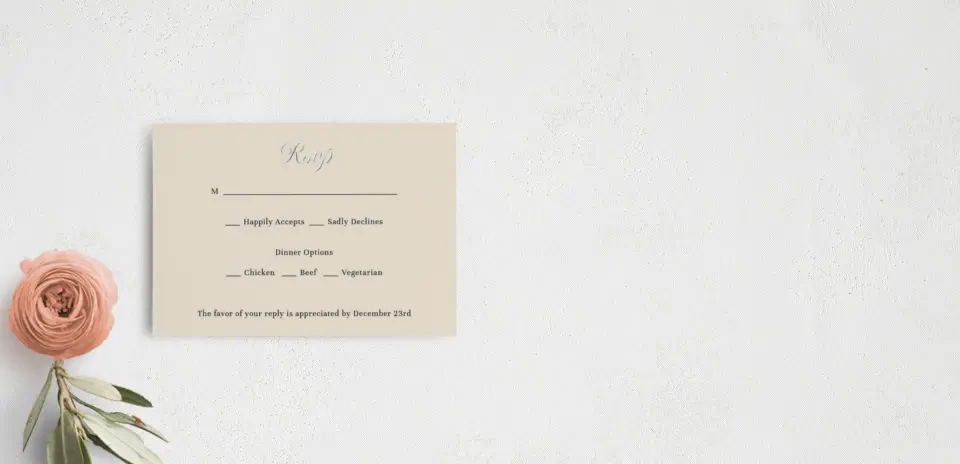 RSVP Postcard