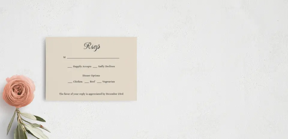 RSVP Postcard
