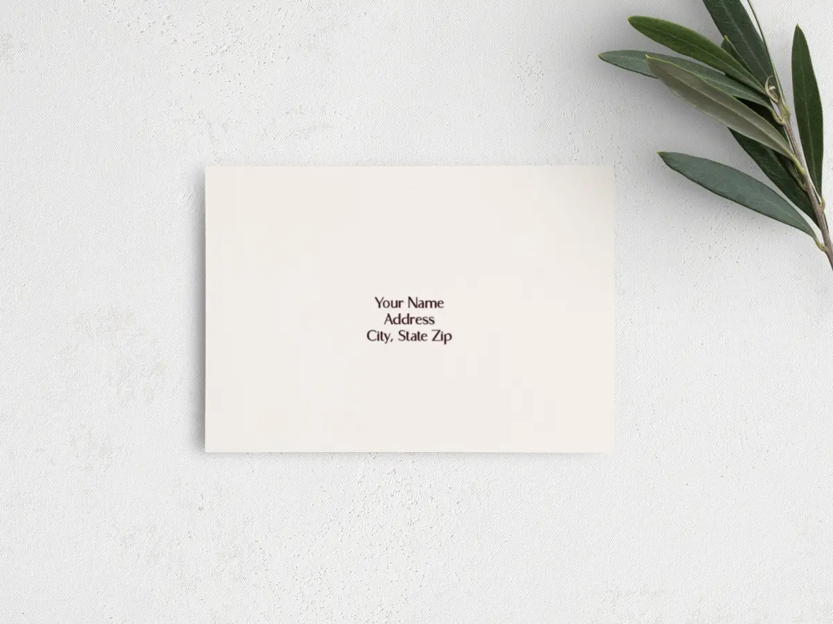 RSVP Postcard Mailing Side