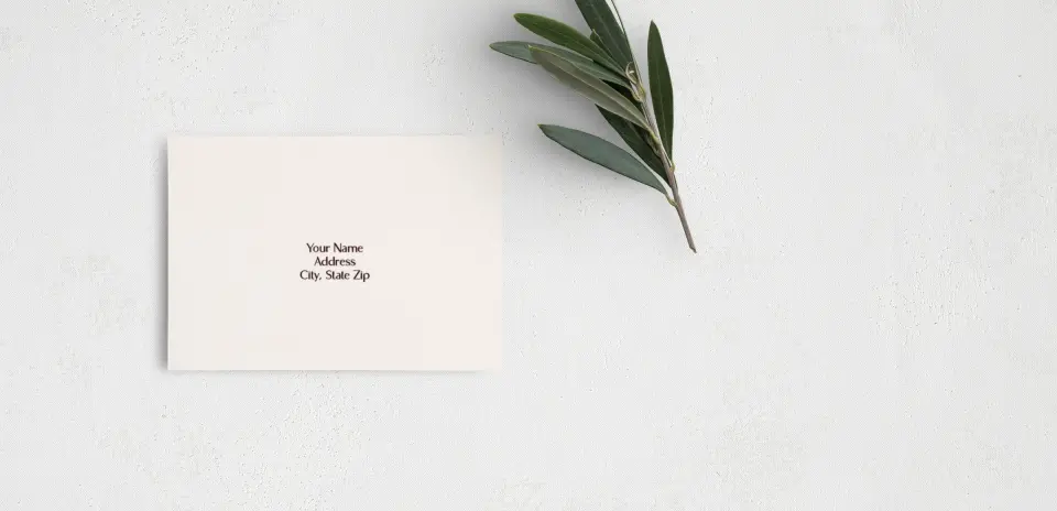 RSVP Postcard Mailing Side