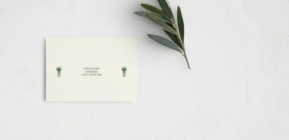 RSVP Postcard Mailing Side