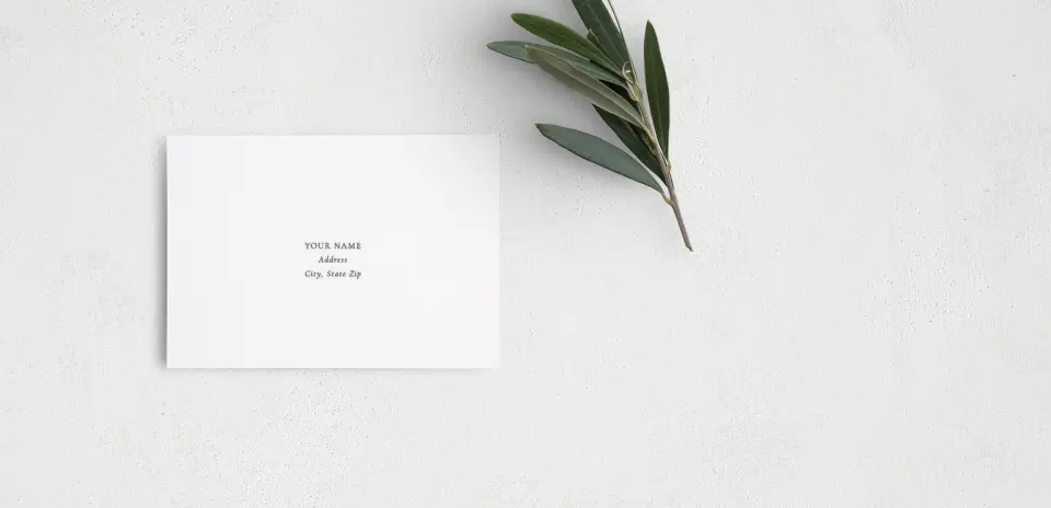 RSVP Postcard Mailing Side