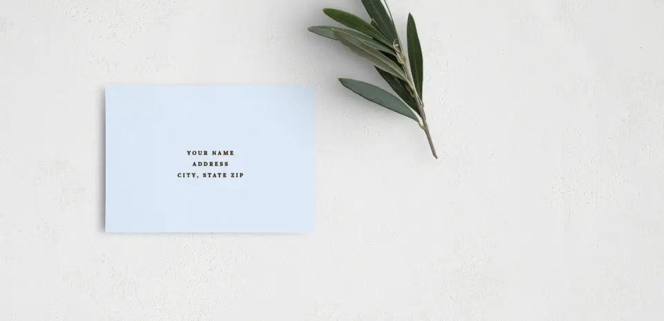 RSVP Postcard Mailing Side
