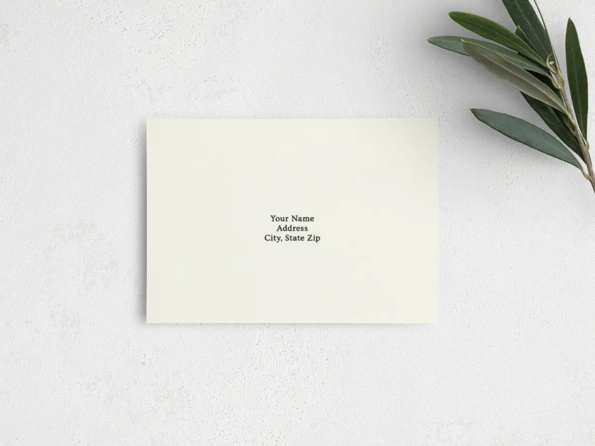 RSVP Postcard Mailing Side