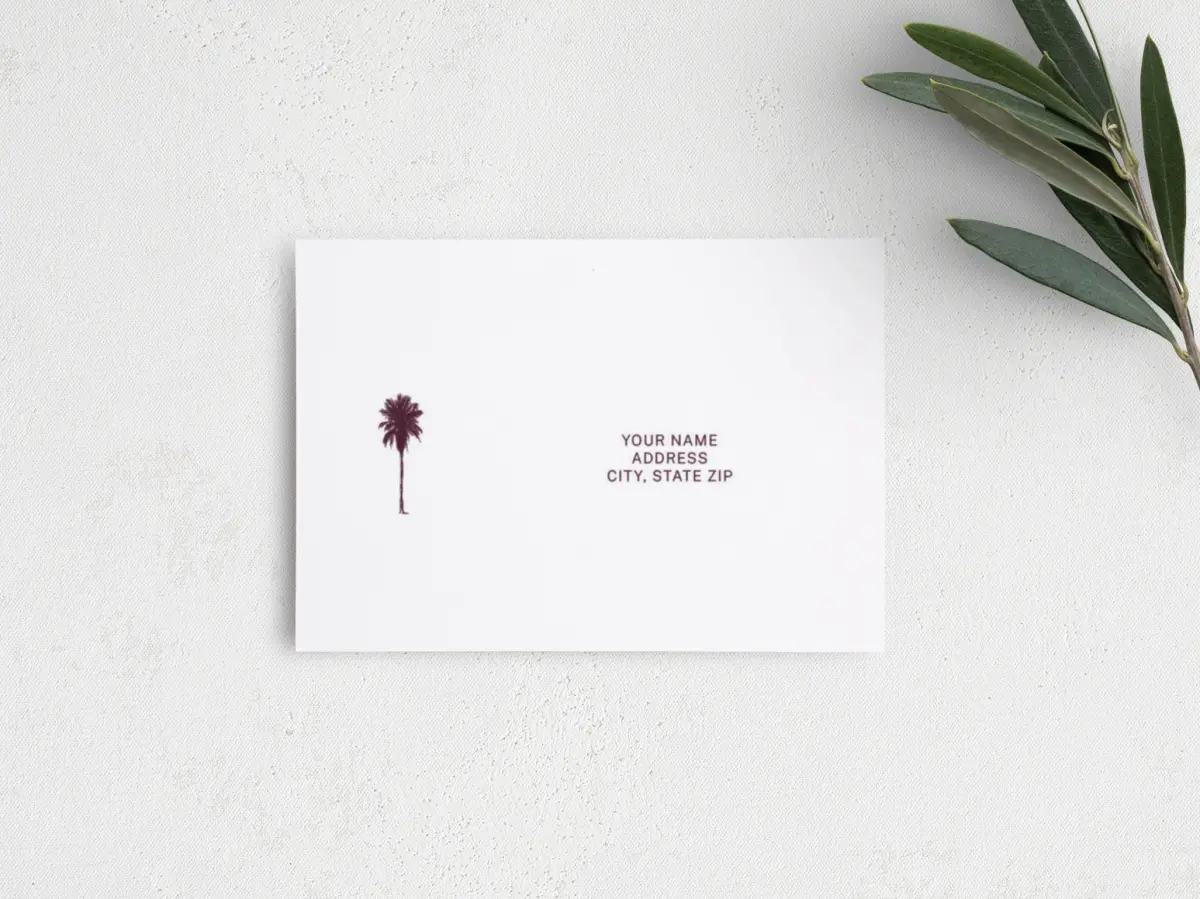 RSVP Postcard Mailing Side