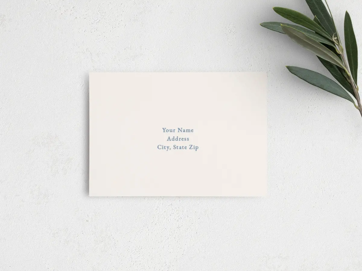 RSVP Postcard Mailing Side