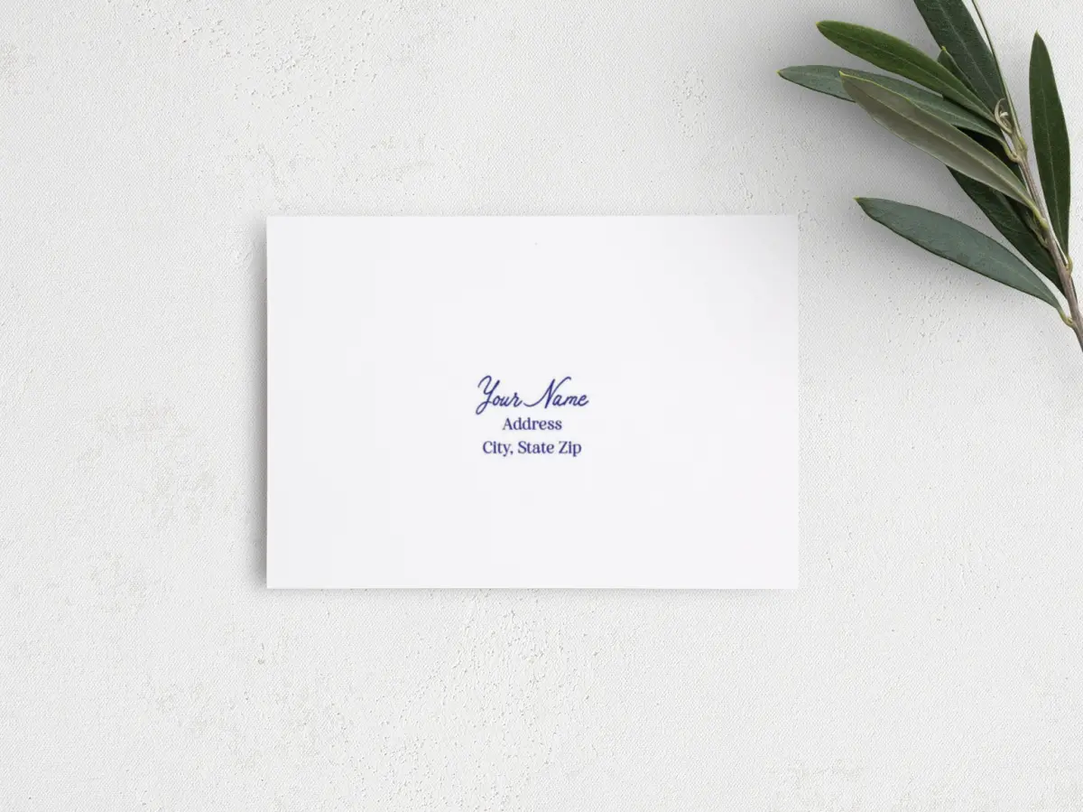 RSVP Postcard Mailing Side