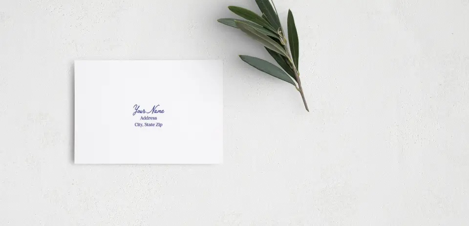 RSVP Postcard Mailing Side