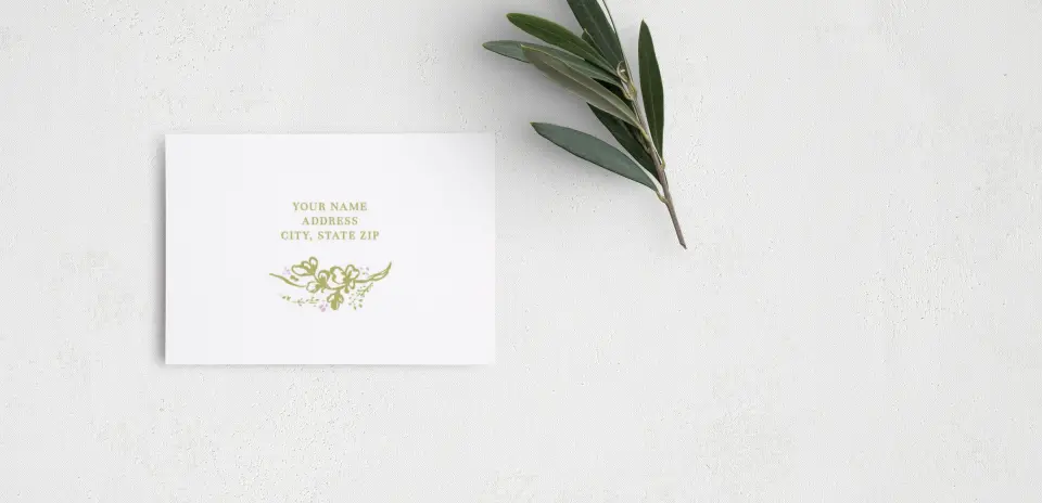RSVP Postcard Mailing Side