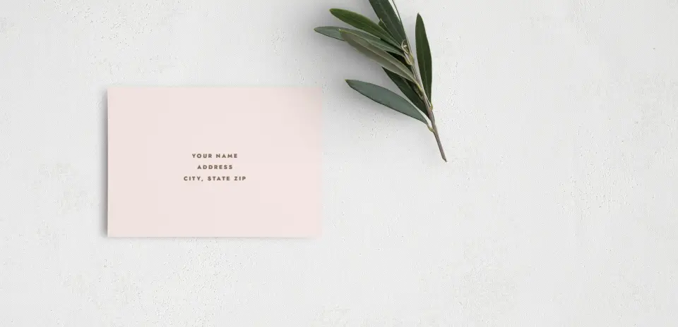 RSVP Postcard Mailing Side