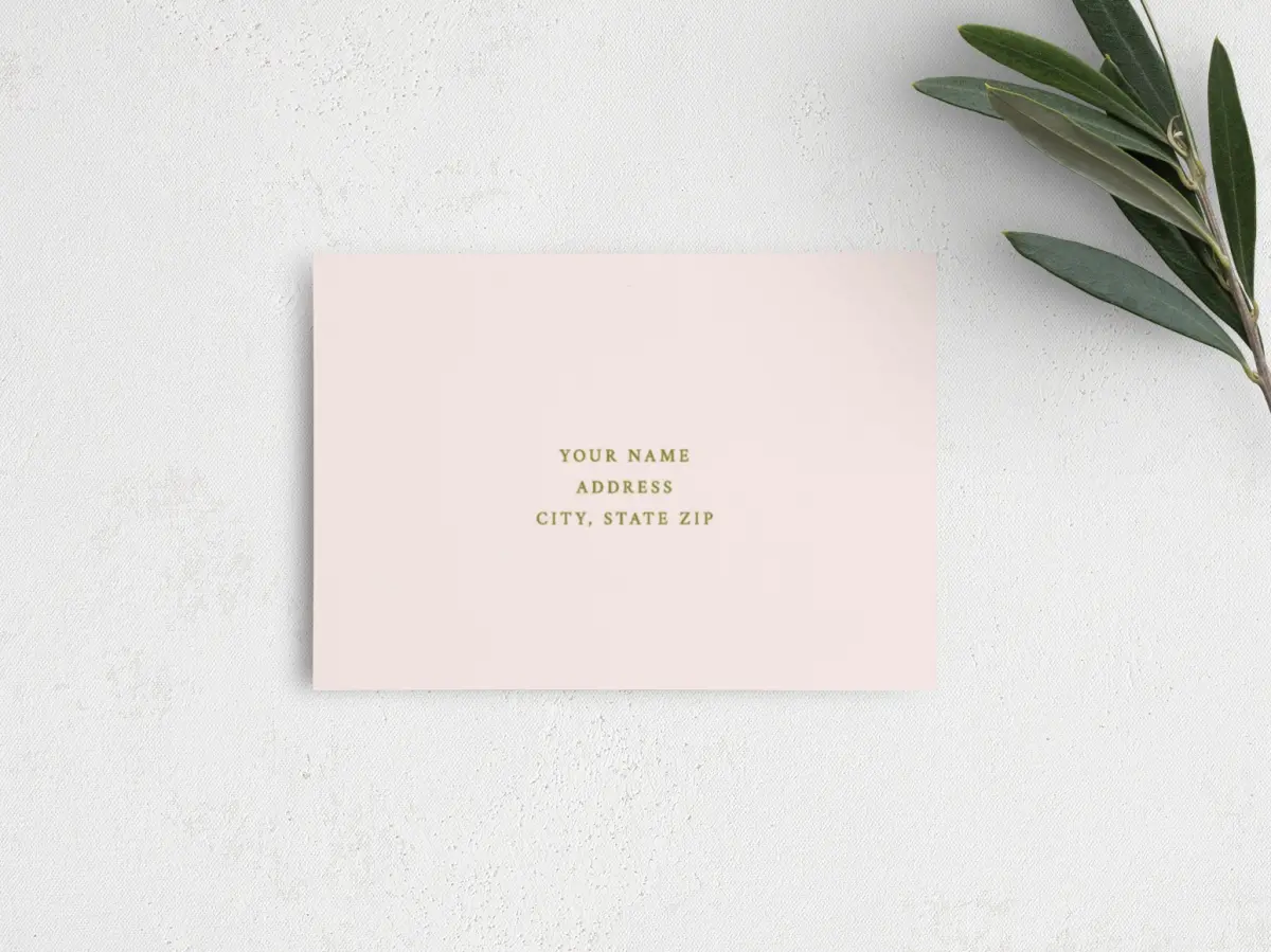 RSVP Postcard Mailing Side