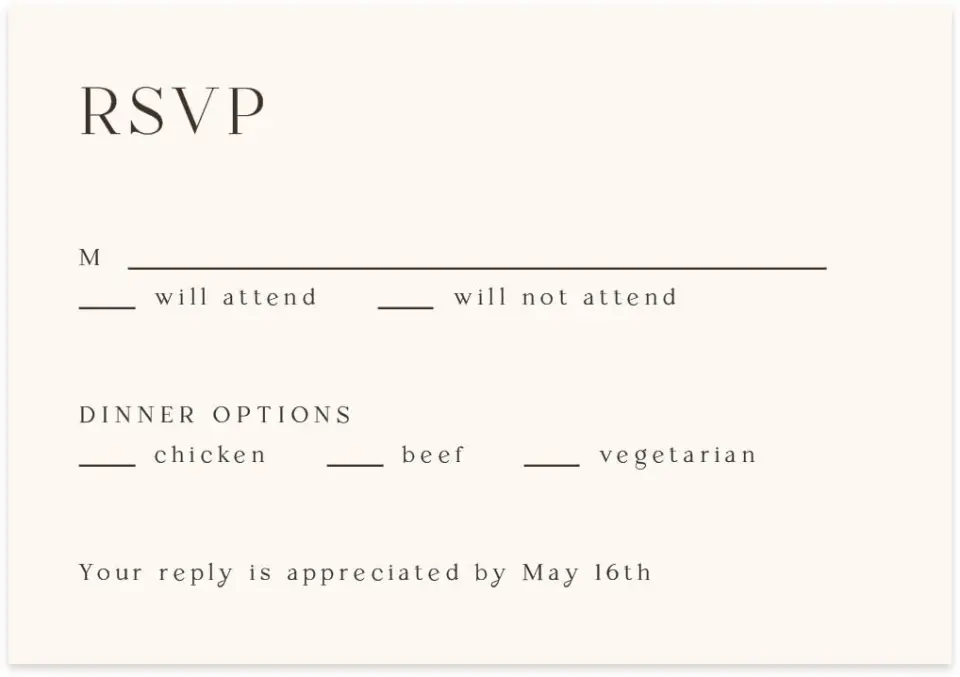 This is a 5" x 3½" Wedding Invitation RSVP Postcard called Beacon of Love printed in full color with Silver foil on Luxe Satin (coated) paper