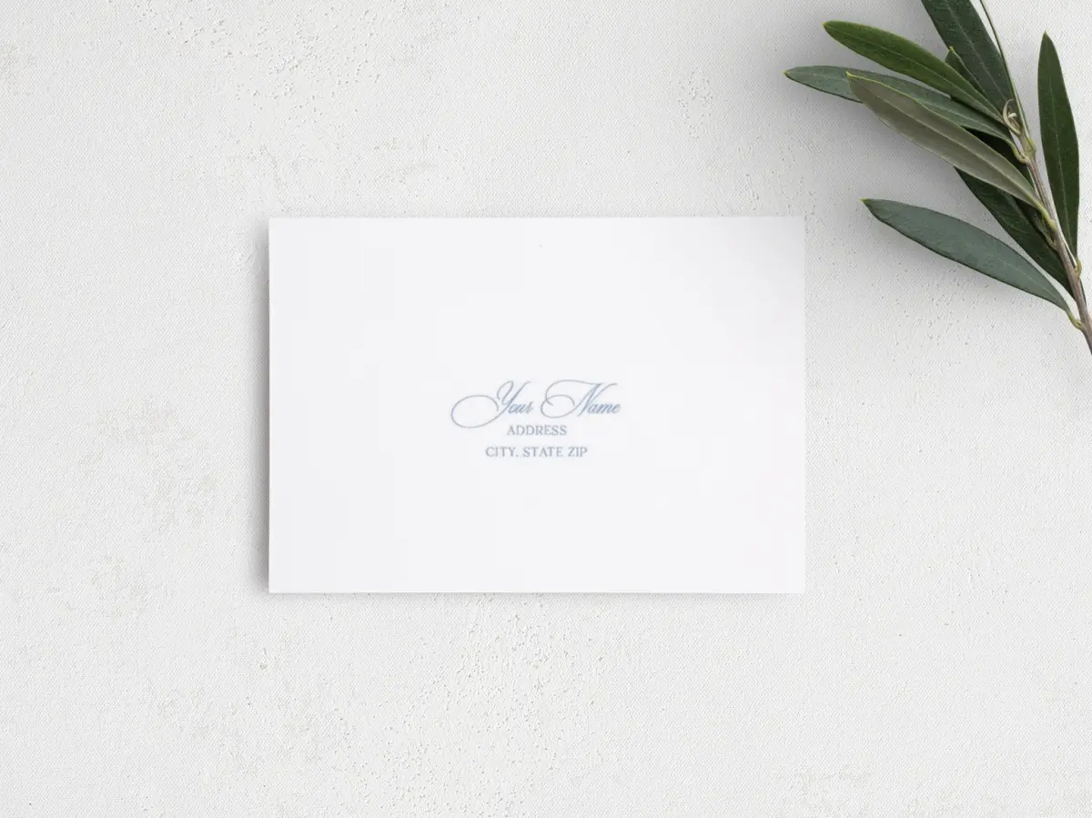 RSVP Postcard Mailing Side