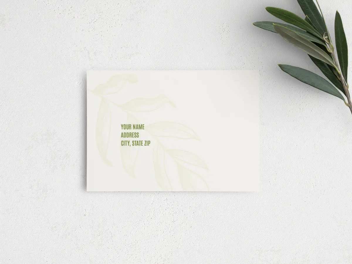 RSVP Postcard Mailing Side