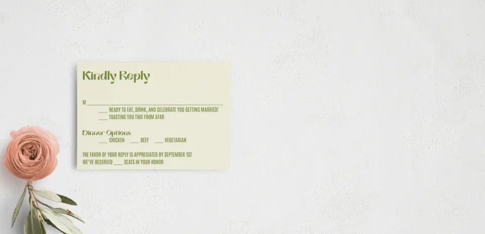 RSVP Postcard