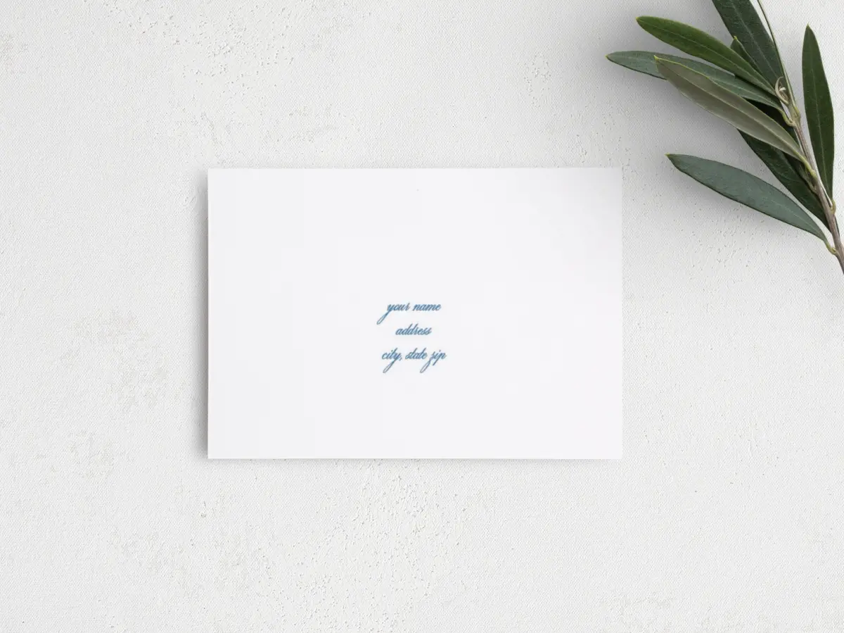 RSVP Postcard Mailing Side