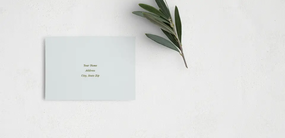 RSVP Postcard Mailing Side