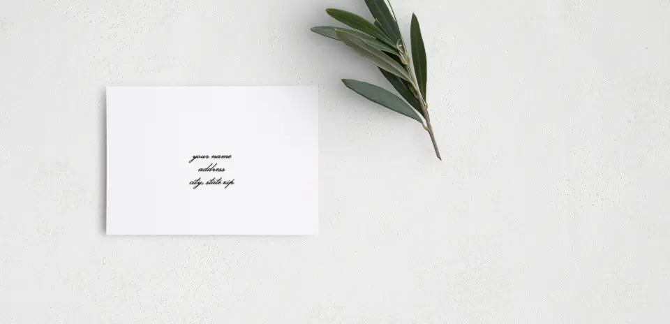 RSVP Postcard Mailing Side