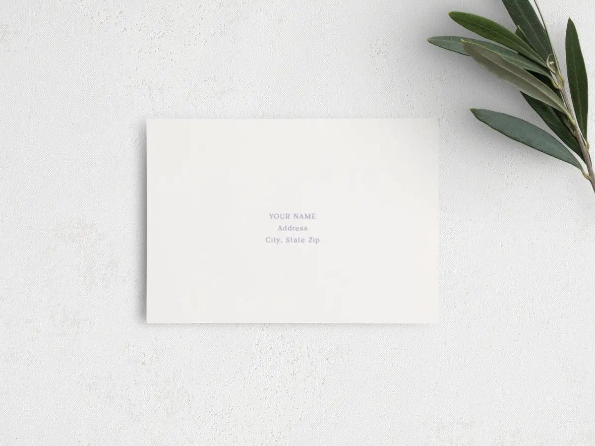 RSVP Postcard Mailing Side