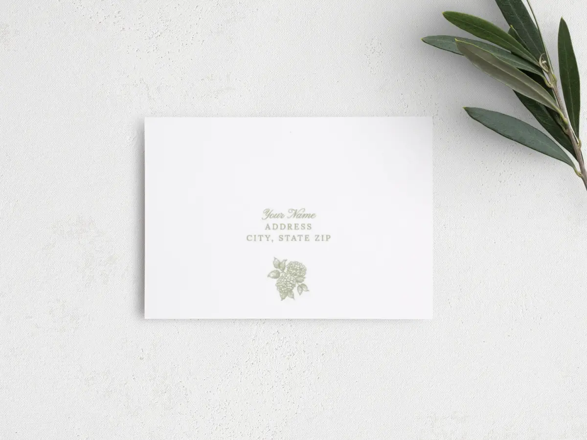 RSVP Postcard Mailing Side