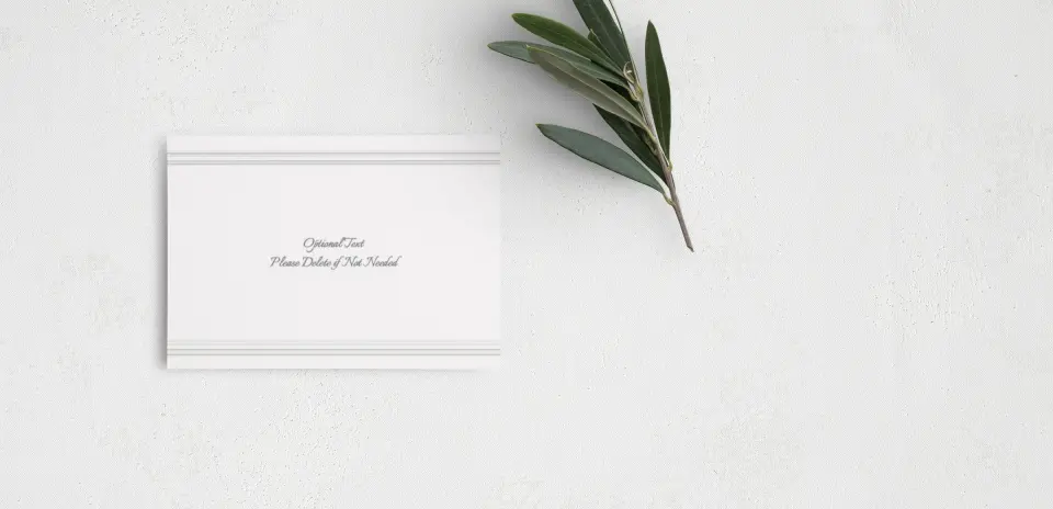 Guest Information Card Back View