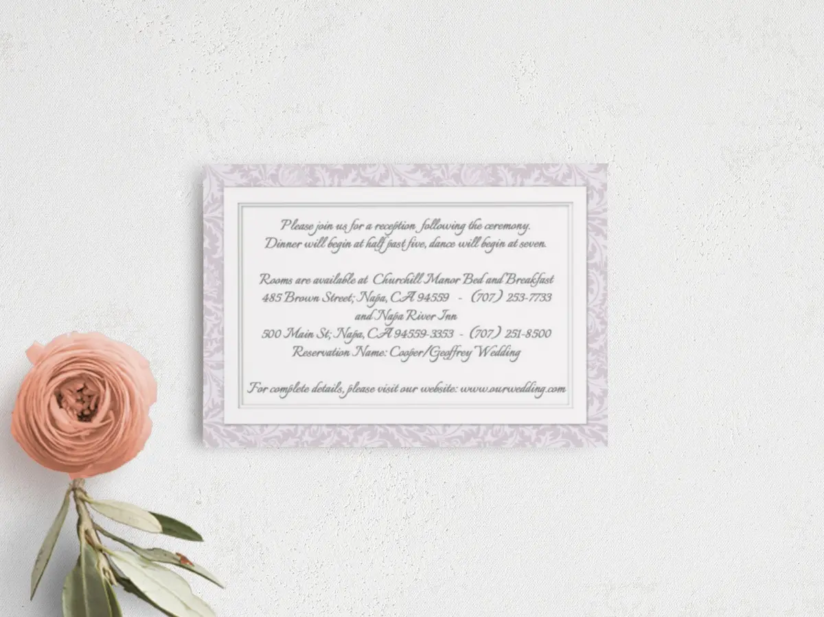 Guest Information Card