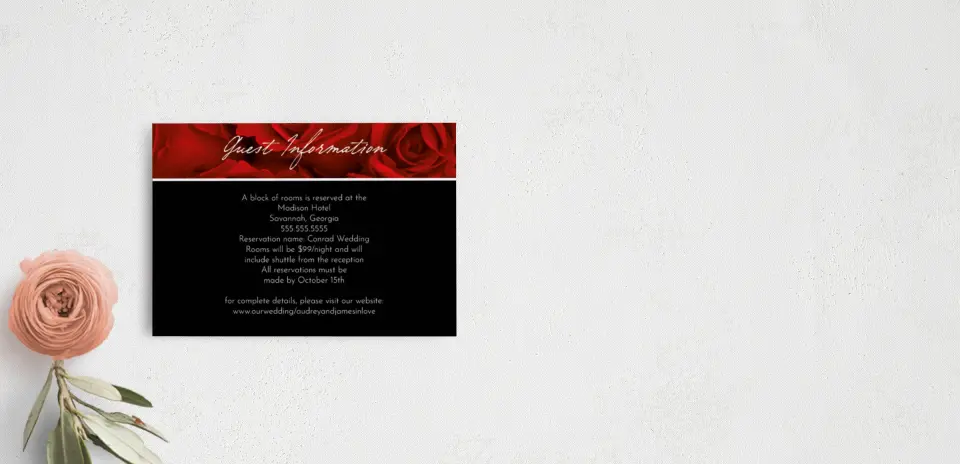 Guest Information Card
