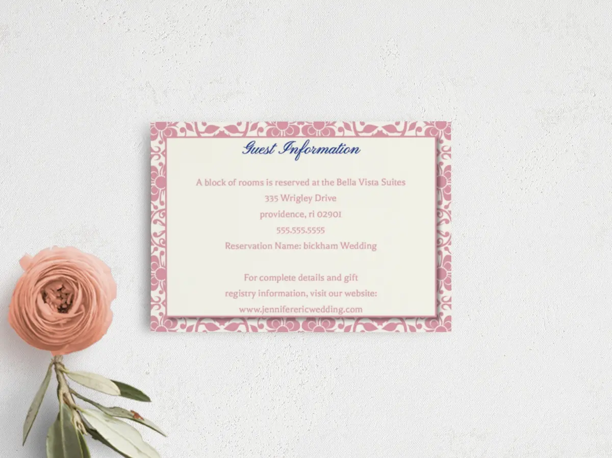 Guest Information Card