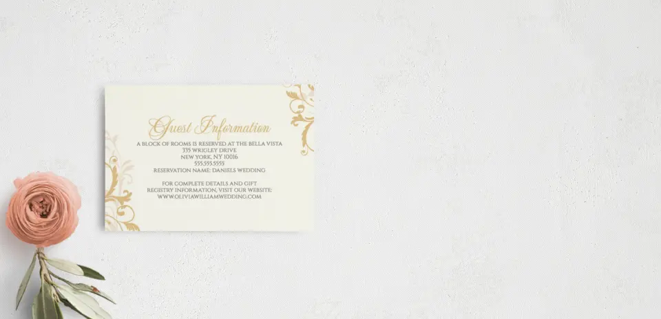 Guest Information Card