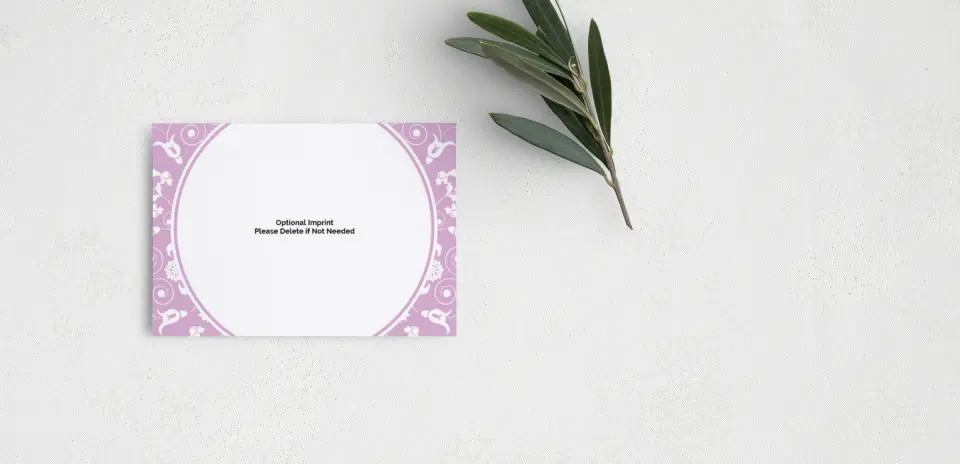 Guest Information Card Back View