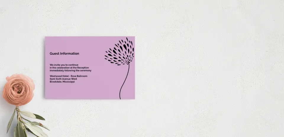 Guest Information Card