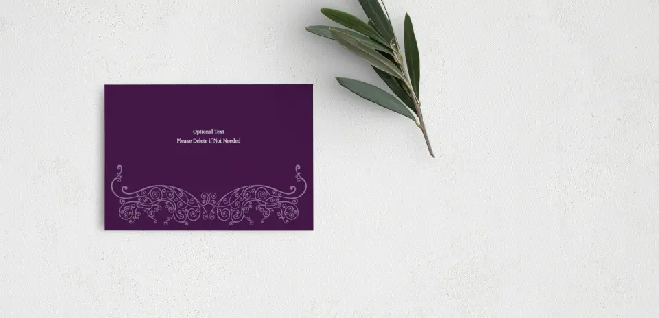 Guest Information Card Back View