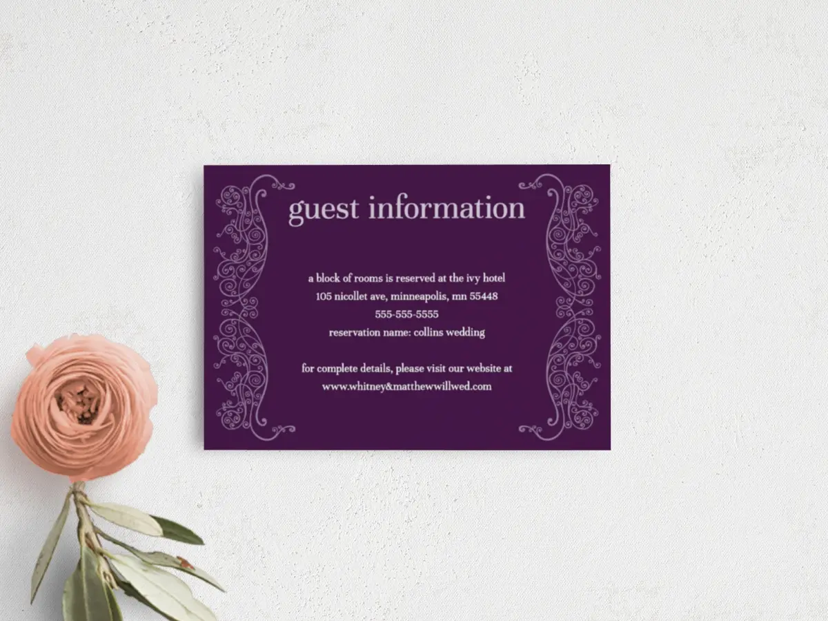 Guest Information Card
