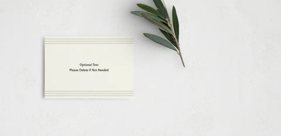 Guest Information Card Back View