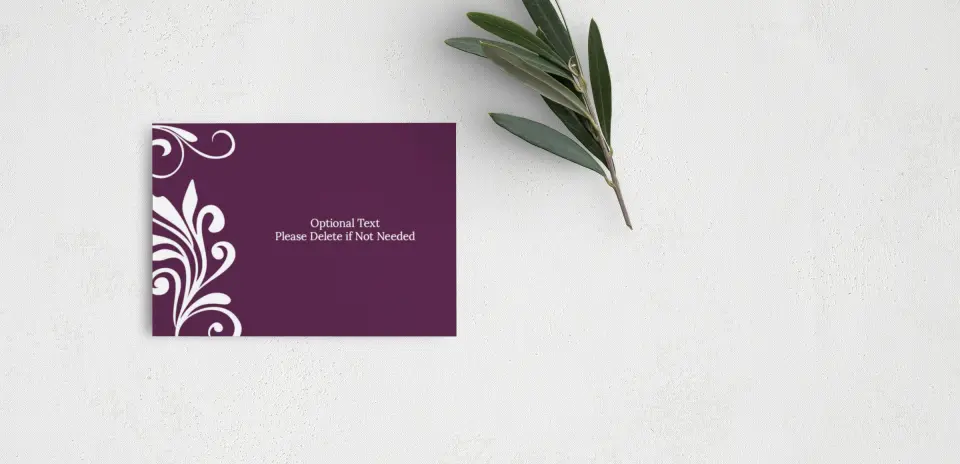 Guest Information Card Back View