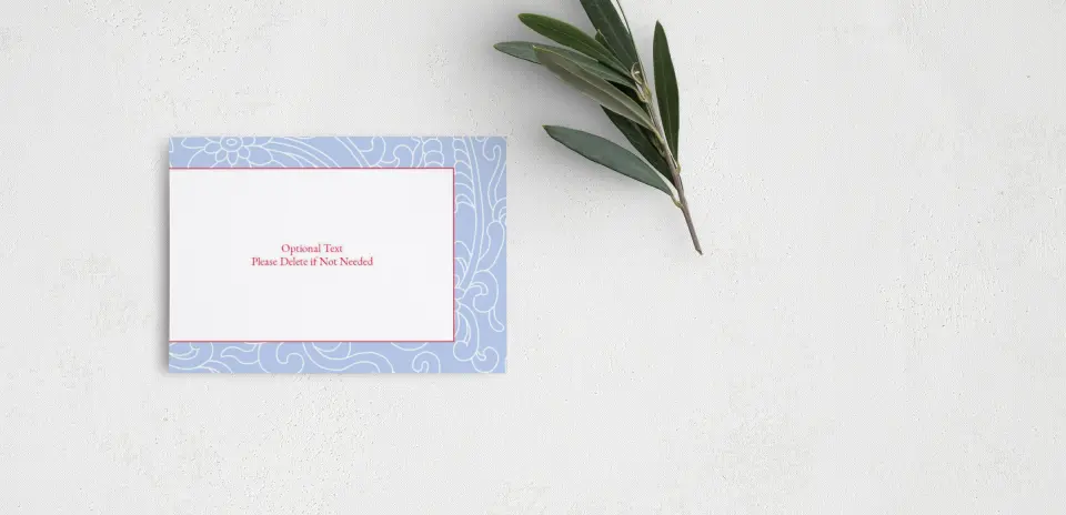 Guest Information Card Back View