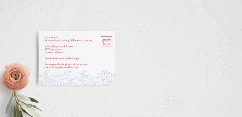Guest Information Card