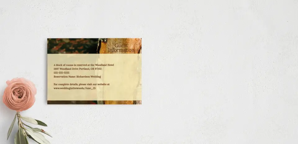 Guest Information Card