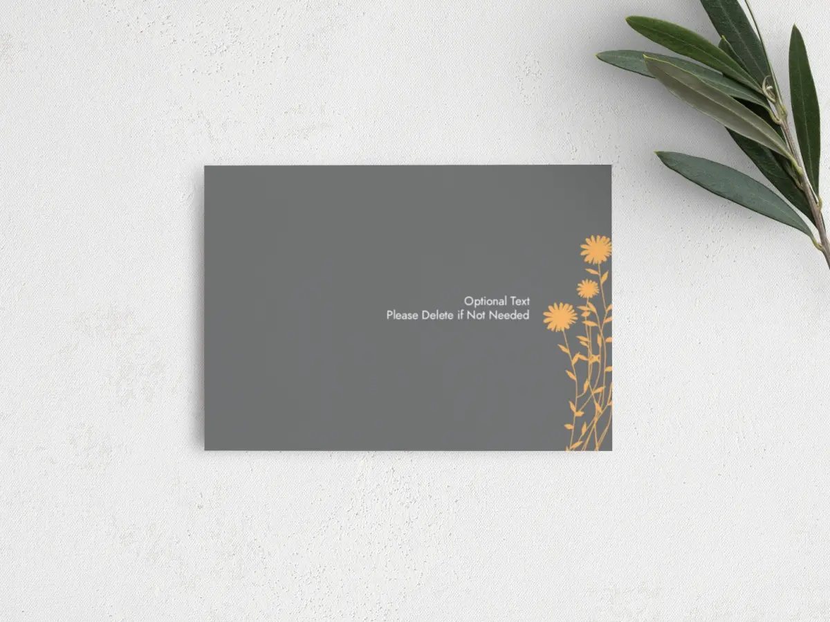 Guest Information Card Back View