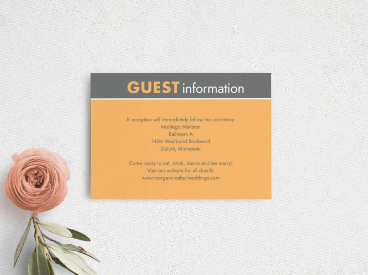Guest Information Card