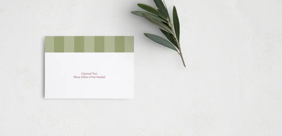 Guest Information Card Back View